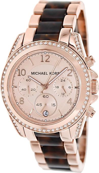 Michael Kors Damen 40mm Chronograph Mineral Glas Datum 